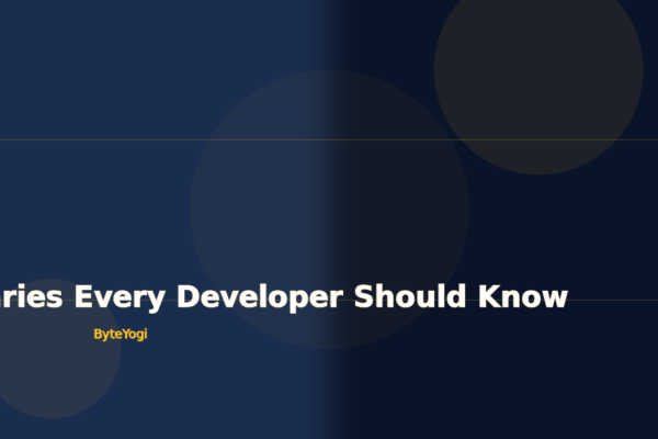 Top 10 Python Libraries Every Developer Should Know