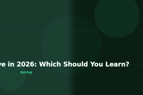 Flutter vs React Native in 2026: Which Should You Learn?
